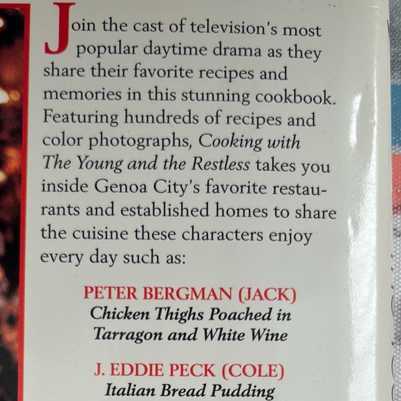 Cookbook Cooking With The Young & The Restless Recipes From TV Soap Opera - Picture 14 of 16